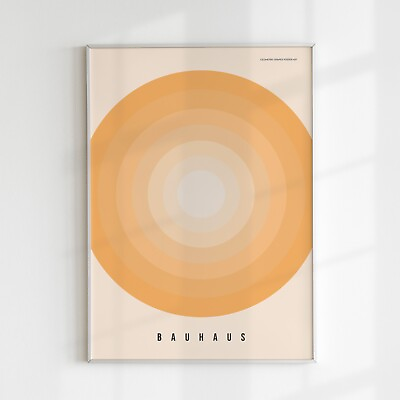 #ad Bauhaus Poster Abstract Geometric Modern Wall Art Art Decor Interior Decor $45.00