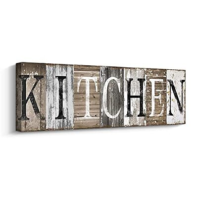 #ad Rustic Farmhouse Kitchen Wall Decor Canvas Prints Kitchen 6 x 17 inch kitchen $27.37