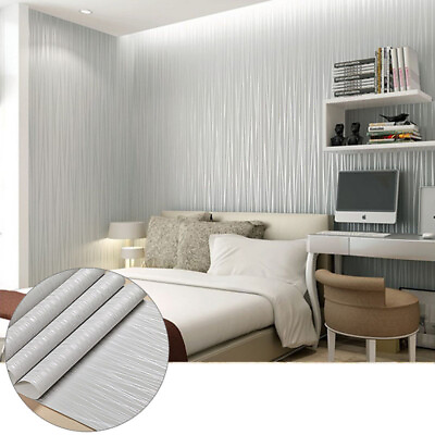 #ad 3D Modern Non Woven Wallpaper Fabric Wallpaper Living Room Home Wall Decor USA $23.99