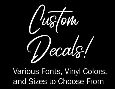 #ad Custom Vinyl Lettering Transfer Decal Sticker Personalized Wall Window $2.99