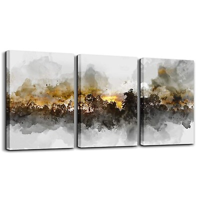 #ad Wall Art For Living room Black and white abstract painting bathroom Wall Deco... $86.88