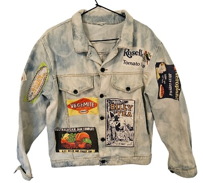 #ad Rear Vintage Demin Size M Jacket Australian Advertising AU $146.00