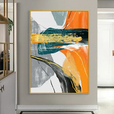 #ad #ad Hand Painted Abstract Oil Painting Canvas Wall Art for Living Room Wall Decor $99.00