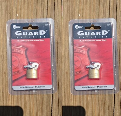 #ad 2 Small Metal Padlocks Mini Brass Tiny Box Locks Keyed Luggage 3 Keys 20mm Safe $7.95