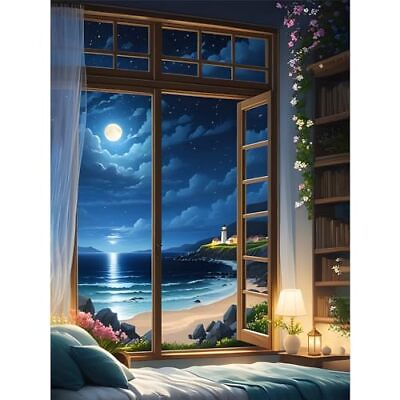 #ad HEIBAGO Night Diamond Painting Kits for Adults5D DIY Bedroom Full Drill Round $16.18