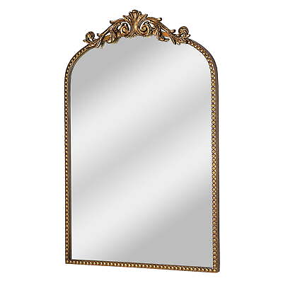 #ad 20quot; x 30quot; Filigree Arch Metal Wall Mirror Decor in Gold Classic Luxurious New $78.38