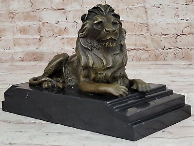 #ad Vintage Antoine Louis Barye Signed Bronze Sculpture quot;Lion Qui Marchequot; Art Deco $249.00