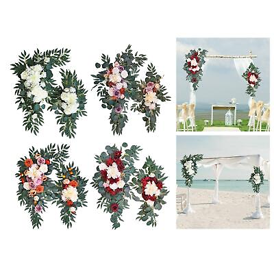 #ad Artificial Flowers Swag Rustic Wedding Arch Flowers for Wall Reception Wedding $19.92