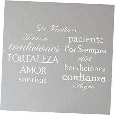 #ad Set of 12 Spanish Family Quote Words Vinyl Wall Sticker Picture Matte White $10.33