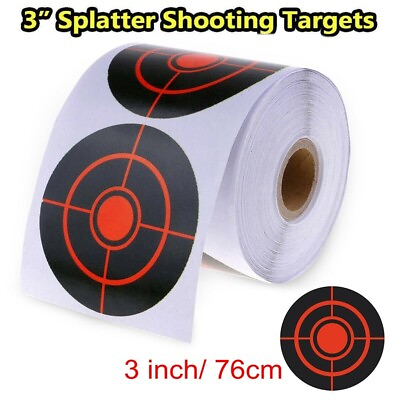 #ad Shooting Splatter Target Stickers Roll Adhesive Stickers Splatter Reactive Stick $9.96