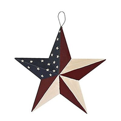 #ad #ad Patriotic Metal Barn Star Wall Decor 12inch Hanging Country Rustic S stars $24.53