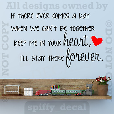 #ad #ad Winnie The Pooh Heart Forever Quote Vinyl Wall Decal Decor Sticker Nursery $16.83