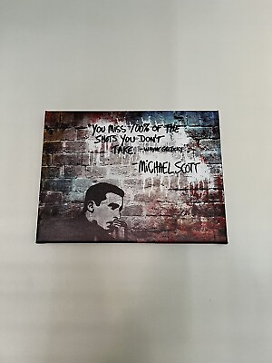 #ad Inspirational Wall Art Framed Canvas Michael Scott The Office Quote 12’’x16’’ $14.99