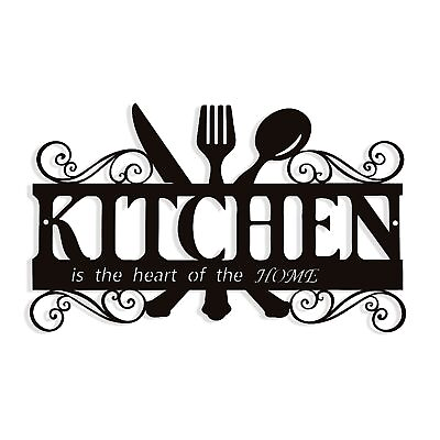 #ad #ad Metal Kitchen Wall Decor Kitchen Signs Decoraions For Wall Rustic Kitchen Deco $15.18