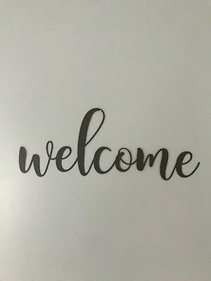 #ad Welcome metal sign gallery wall art home decor $39.00