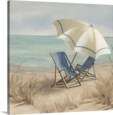 #ad Summer Vacation II Canvas Wall Art Print Coastal Home Decor $399.99