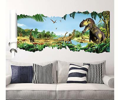#ad 3D dinosaur Jurassic Removable Wall Stickers Decal Kids bed room Living room USA $8.25
