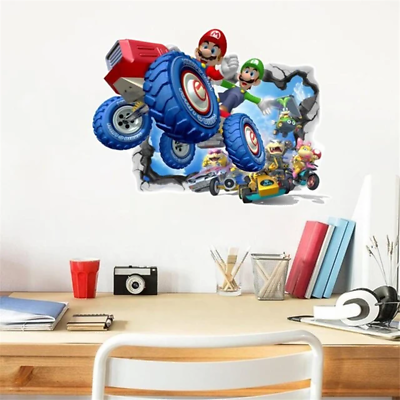 #ad 3D Cartoon Game Wall Sticker for Kids Rooms Living Room Bedroom Wall Decoration $7.75
