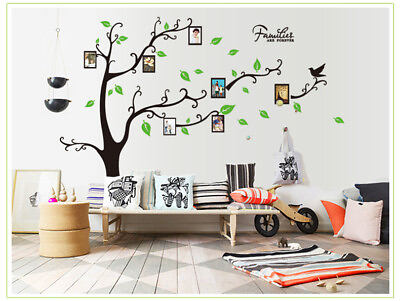 #ad #ad DIY Removable Vinyl Wall Decal Family picture frame tree Sticker Home Decor $12.99