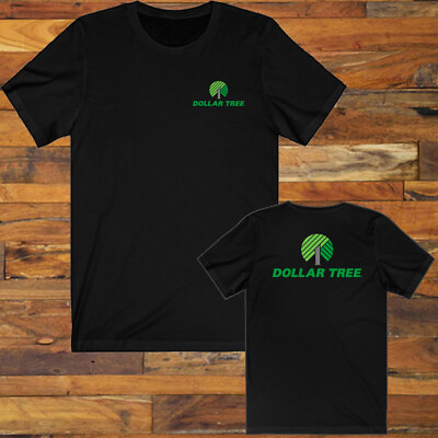 #ad Dollar Tree Logo Symbol Men#x27;s Black T Shirt S 5XL $22.85