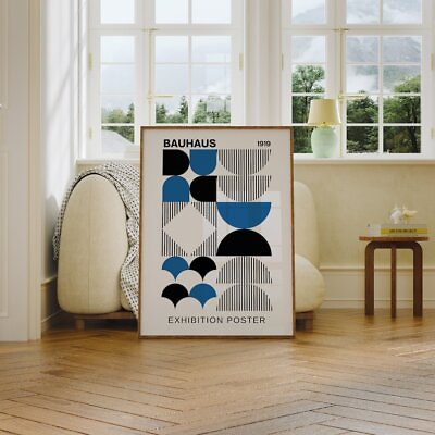 #ad #ad Bauhaus Poster Abstract Wall Art Mid Century Modern Wall Art Decor Unfamed $29.99