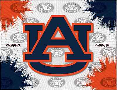 #ad Auburn Tigers HBS Gray Orange Navy Wall Canvas Art Picture Print $58.00