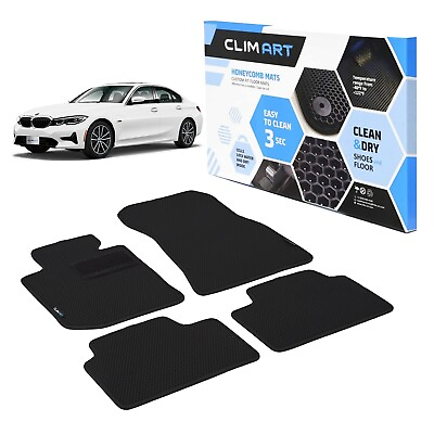 #ad CLIM ART Floor Liners All Weather Car Mats for 19 24 BMW 3 Series Black Black $94.49
