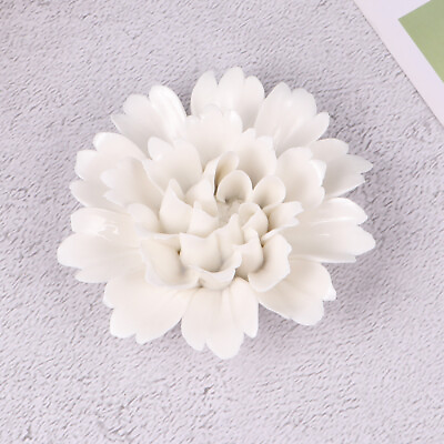 #ad Home Decor Flower Wall Wedding Party Decoration Floral Ceramic Peony Sculpture $14.49