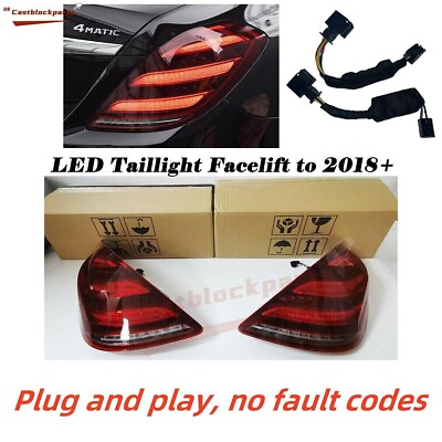 #ad For 2013 17 Mercedes W222 S Class Facelift 2018 2021 Plug and Play LED Taillight $435.05