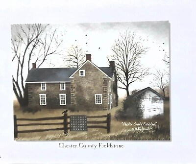 #ad Billy Jacobs quot;CHESTER COUNTY FIELDHOUSEquot; HouseCountry Art Print 8.5x11 $8.50
