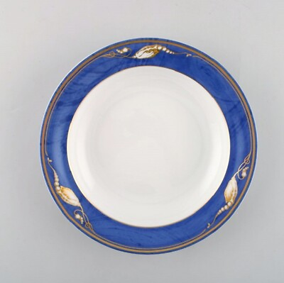 #ad Royal Copenhagen. quot;Magnoliaquot; deep plate. 10 pieces in stock. Late 20th century. $340.00