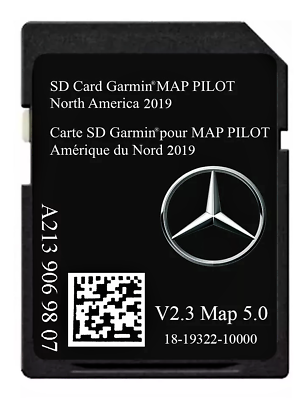 #ad 2019 Mercedes V2.3 A2139069807 GPS Navigation SD Card Garmin Map Pilot $39.99