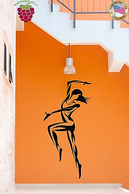 #ad Wall Stickers Vinyl Decal Dancing Dance Girl For Living Room z1636 $29.99