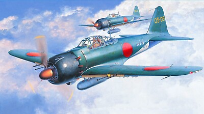 MITSUBISHI A6M ZERO VINTAGE LARGE WALL ART CANVAS PICTURE FRAMED 30X18 INCH GBP 21.00