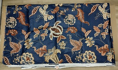 #ad Interior Fabric Design Vintage 1982 Home Decor Scotchgard Floral Leaf Pattern $29.99