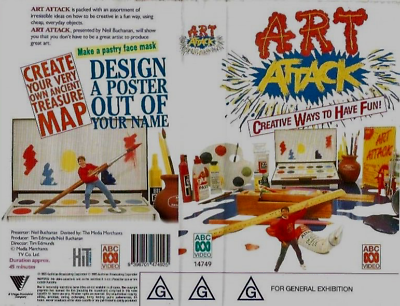 #ad ART ATTACK CREATIVE WAYS TO HAVE FUN VHS A RARE FIND VHS PAL VIDEO AU $29.99