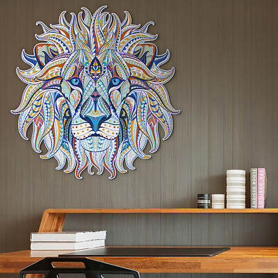 #ad Blue Lion Head Wall Art Stickers Kids Nursery Decor Removable Vinyl Decal Gifts $15.46
