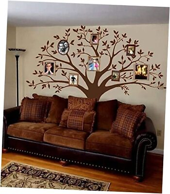#ad Giant Family Photo Tree Wall Decal Mural Art Vinyl Wall Stickers Living Brown $56.20