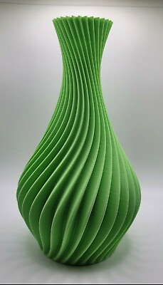 #ad Swirl vase Groove vase Spiral vase Modern vase Home decor Flower vase 9 inch $21.95