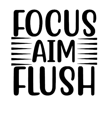#ad Focus Aim Flush Vinyl Decal Sticker For Home Bathroom Wall Decor Choice a975 $2.54