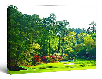 #ad Augusta Golf Course FRAMED Canvas Print Home Decor Wall Art Gallery Wrap... $43.57