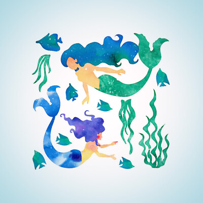#ad Mermaid Wall Stickers Bedroom Mermaid Wall Stickers Bathroom $10.89