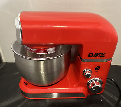 #ad Kitchen In The Box SC 627 Red 300W Max Power 6 Speeds Stand Mixer $275.00