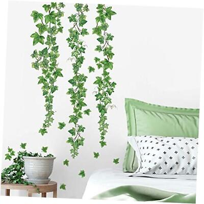 #ad Hanging Vine Wall Decals Evergreen Ivy Leaves Wall Stickers Bedroom Living $24.91