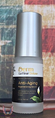 #ad DERM LA FLEUR DELUXE Renew Retore Anti Aging Regenerating Serum .50oz $25.95