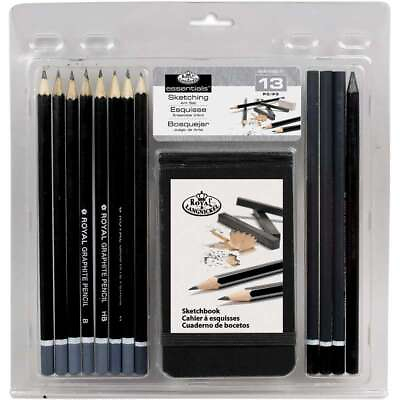 #ad Clamshell Art Sets Sketching Pencil W Sketchbook 13pc $12.63