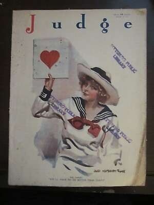 #ad Judge Magazine August 1912 You#x27;ll Have to do Better Than That Target Art Deco 54 $24.29