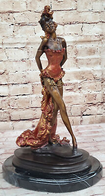 #ad Broadway Drama Theatre Dancer Art Deco Vintage Jazz Bronze Marble $174.50