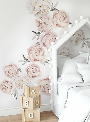#ad #ad Peony Flower Wall Stickers LARGE set $164.00