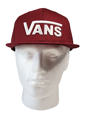 #ad Vans Drop V Low Red Snapback Baseball Hat Cap Skate Men#x27;s Off The Wall NEW $19.99